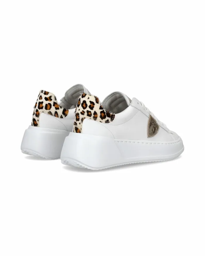 WomenKids Tres Temple Sneakers WhiteBeige Shoes Philippe Model Paris Casual