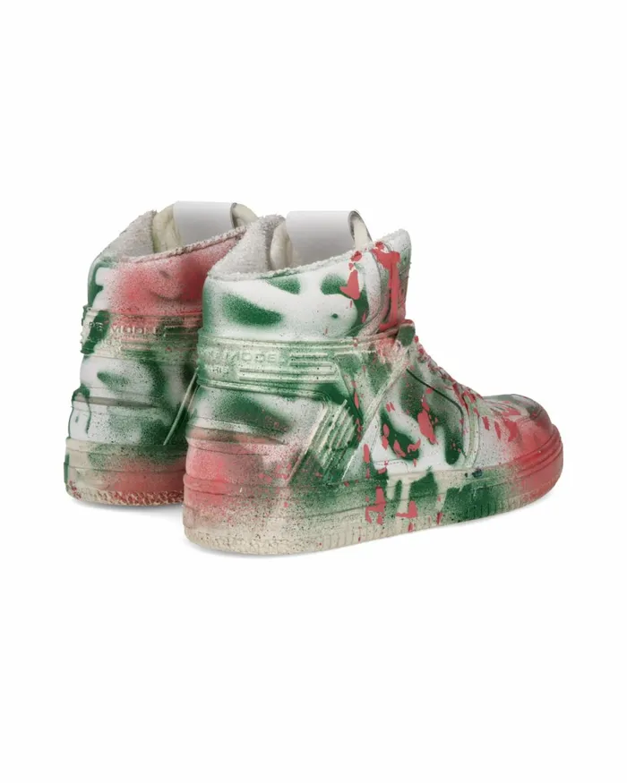 Women La Grande Sneakers White Green Pink Shoes Philippe Model Paris Street