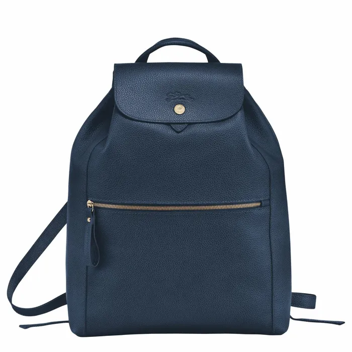 Women Le Foulonn Backpack Navy Longchamp Backpacks