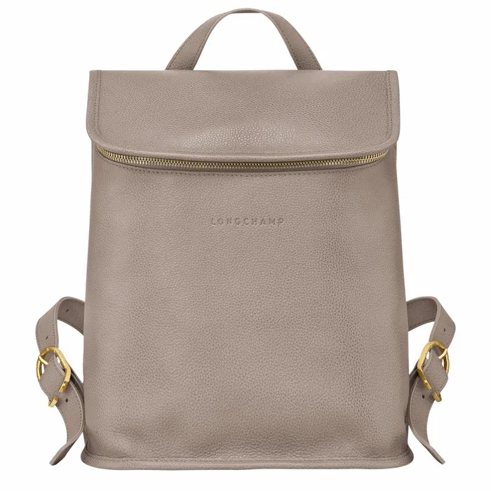 Women Le Foulonn Backpack Turtledove Longchamp Backpacks