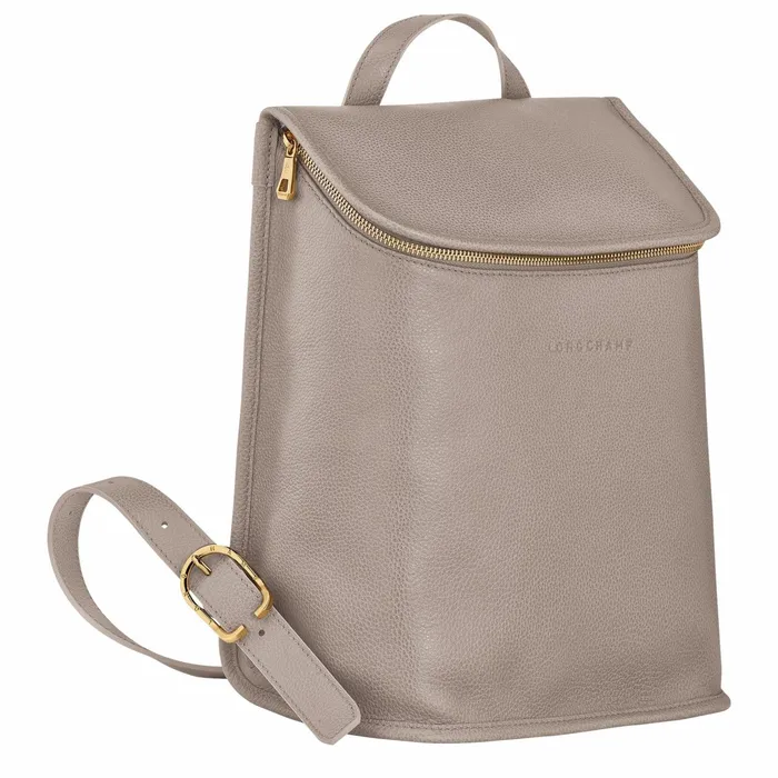 Women Le Foulonn Backpack Turtledove Longchamp Backpacks