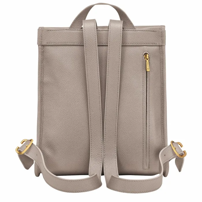 Women Le Foulonn Backpack Turtledove Longchamp Backpacks