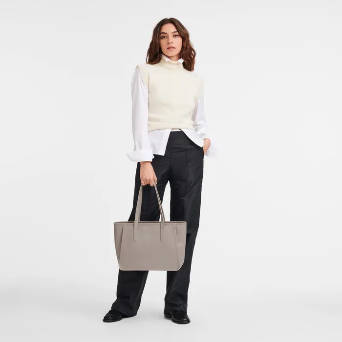 Women Le Foulonn L Tote Bag Turtledove Longchamp Shoulder Bags