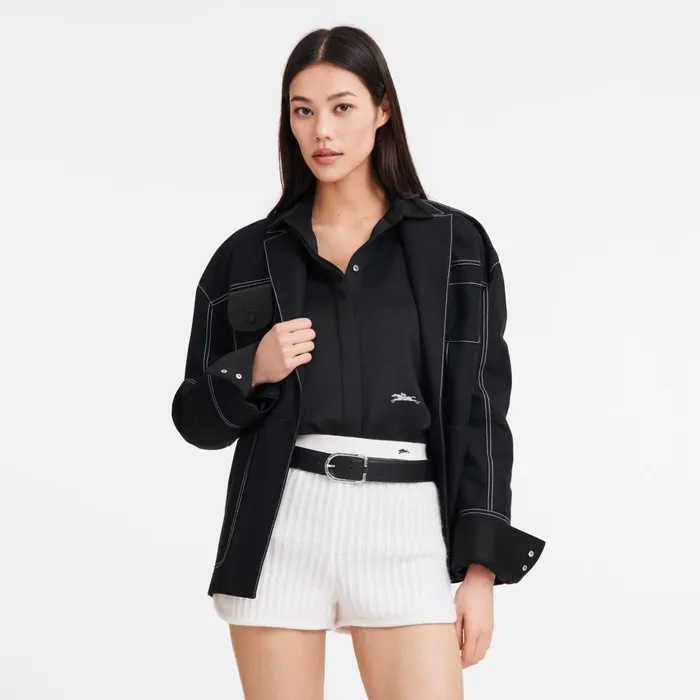 Women Le Foulonn Ladies039 Belt Black Longchamp Belts
