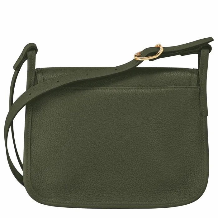 Women Le Foulonn M Crossbody Bag Khaki Longchamp Crossbody Bags