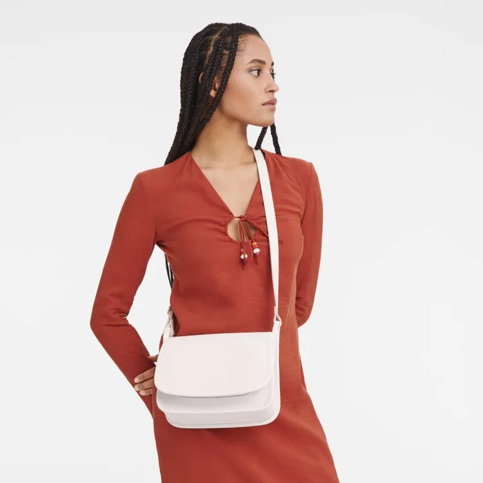 Women Le Foulonn M Crossbody Bag Paper Longchamp Crossbody Bags