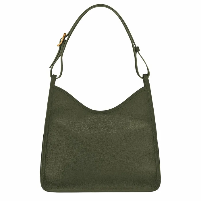 Women Le Foulonn M Hobo Bag Khaki Longchamp Shoulder Bags