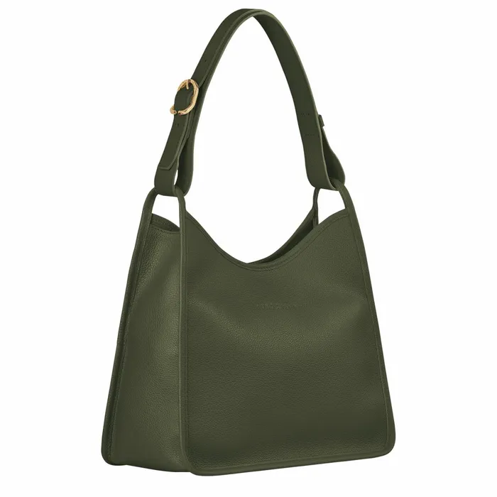 Women Le Foulonn M Hobo Bag Khaki Longchamp Shoulder Bags