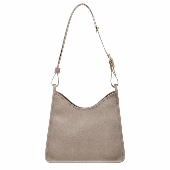 Women Le Foulonn M Hobo Bag Turtledove Longchamp Shoulder Bags