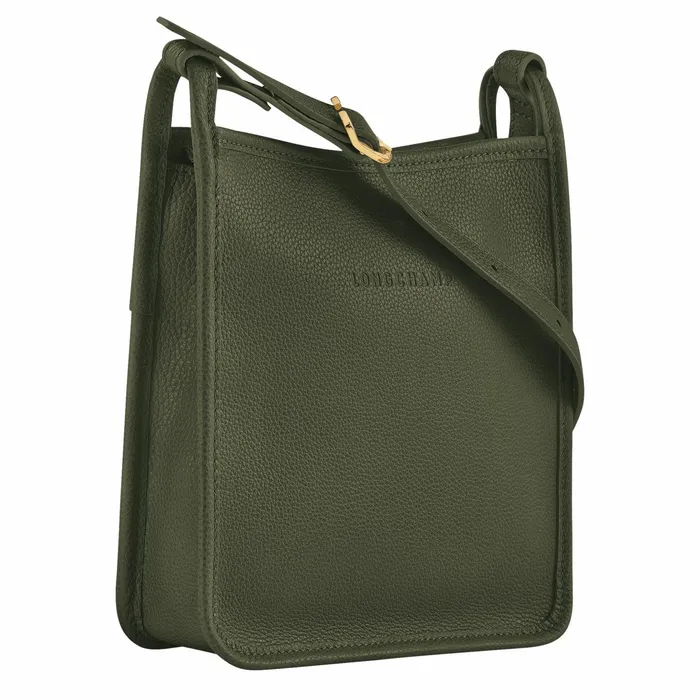 Women Le Foulonn S Crossbody Bag Khaki Longchamp Crossbody Bags
