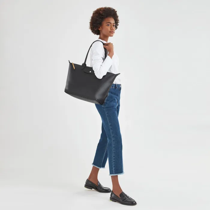 Women Le Pliage City L Tote Bag Black Longchamp Shoulder Bags