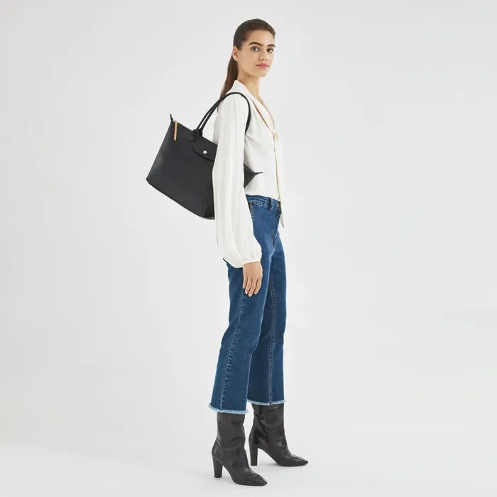 Women Le Pliage City M Tote Bag Black Longchamp Shoulder Bags