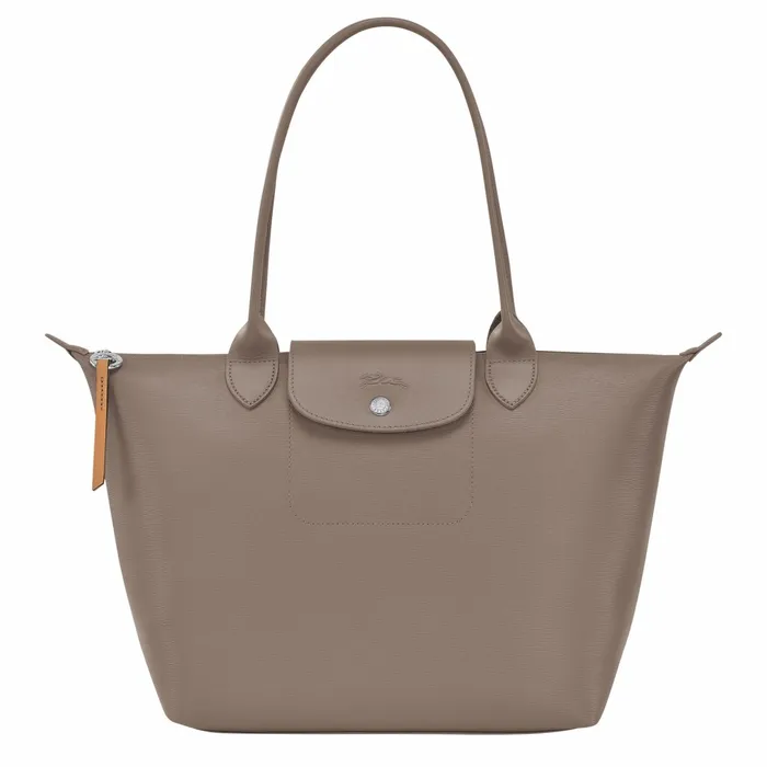 Women Le Pliage City M Tote Bag Taupe Longchamp Shoulder Bags