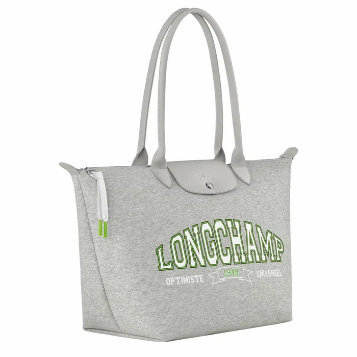 Women Le Pliage Collection L Tote Bag Grey Longchamp Shoulder Bags