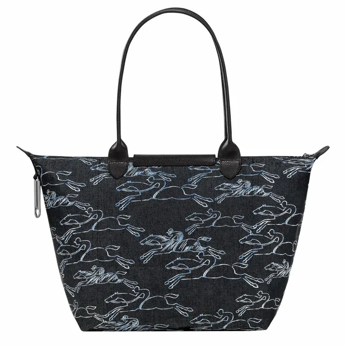 Women Le Pliage Collection L Tote Bag Navy Longchamp Shoulder Bags