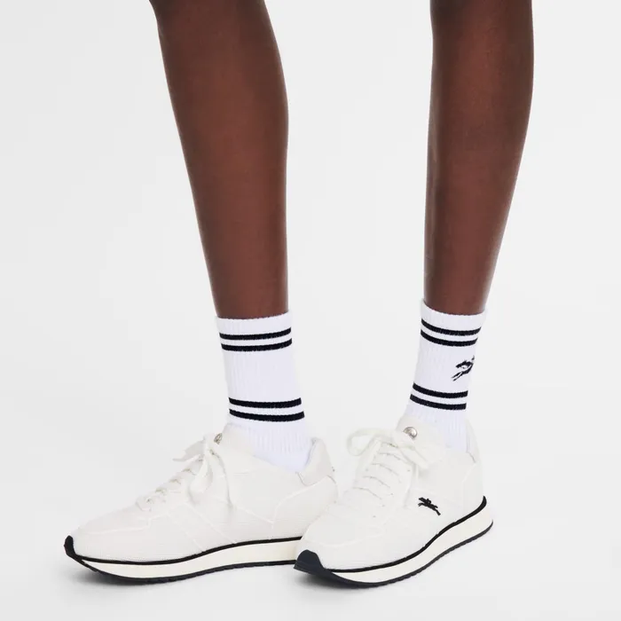 Women Le Pliage Collection Sneakers Ecru Longchamp Sneakers