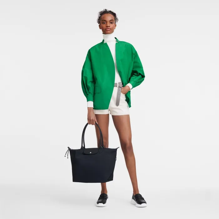 Women Le Pliage Energy L Tote Bag Black Longchamp Shoulder Bags