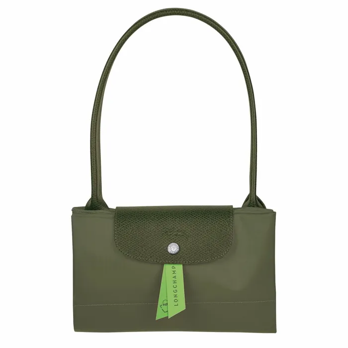 Women Le Pliage Green L Tote Bag Forest Longchamp Shoulder Bags