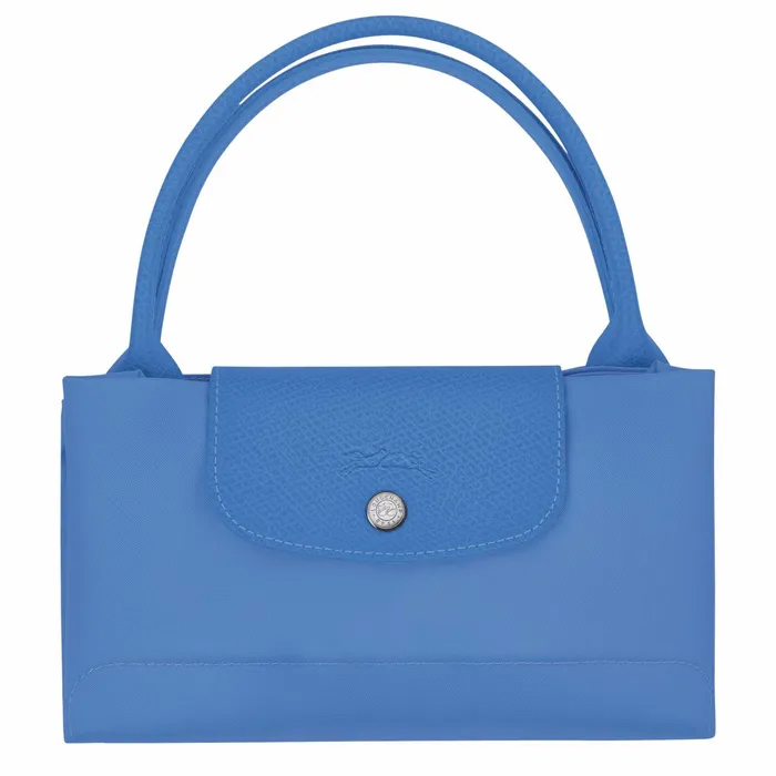 Women Le Pliage Green M Handbag Cornflower Longchamp Handbags