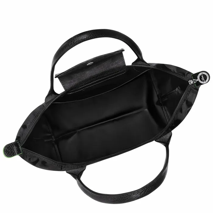 Women Le Pliage Green M Tote Bag Black Longchamp Shoulder Bags