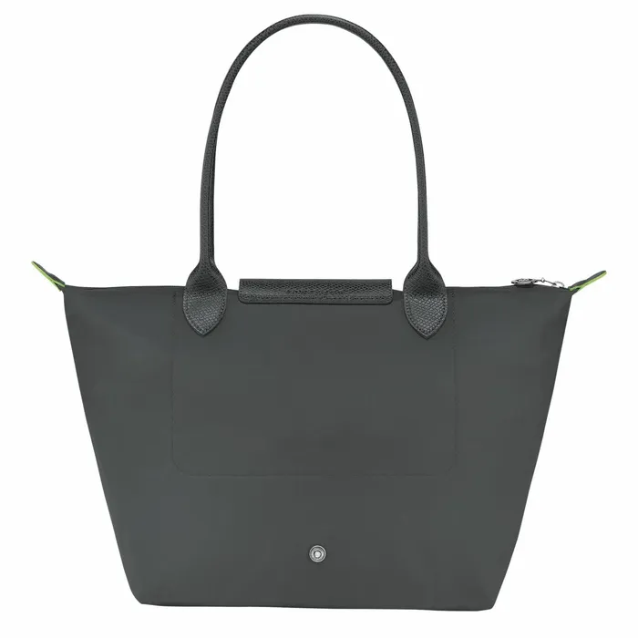 Women Le Pliage Green M Tote Bag Graphite Longchamp Shoulder Bags