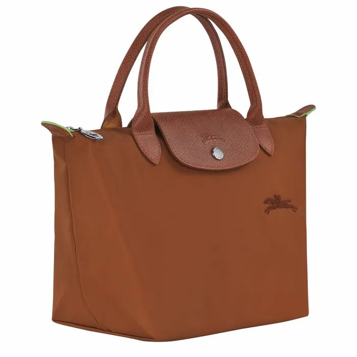 Women Le Pliage Green S Handbag Cognac Longchamp Handbags