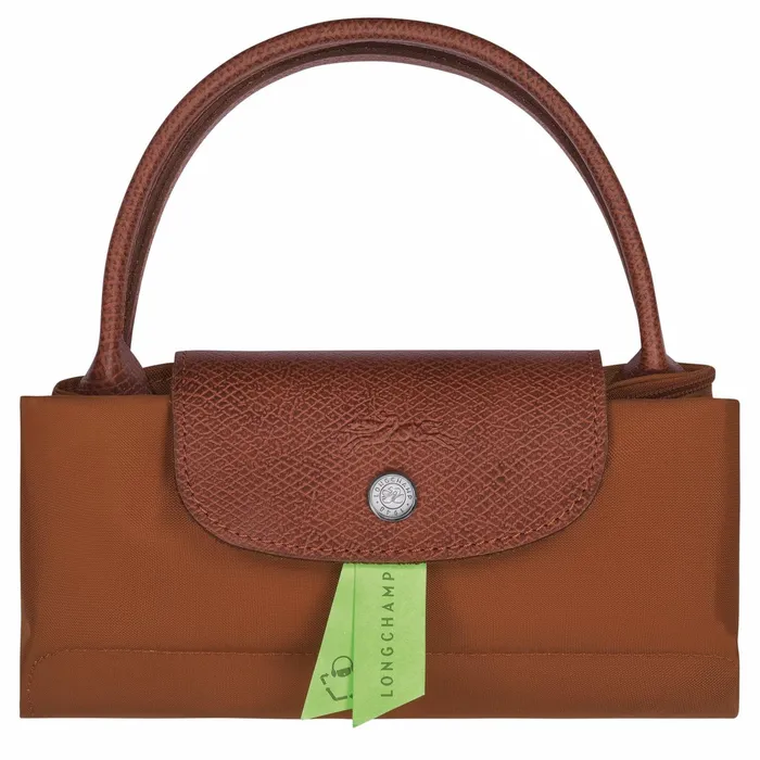 Women Le Pliage Green S Handbag Cognac Longchamp Handbags
