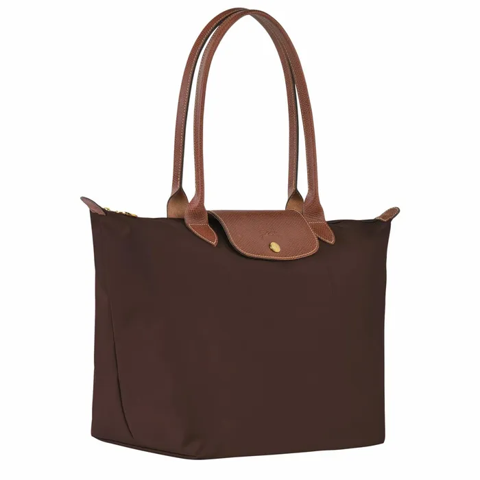 Women Le Pliage Original L Tote Bag Ebony Longchamp Shoulder Bags