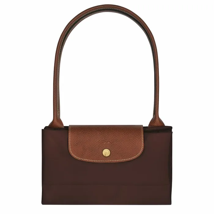 Women Le Pliage Original L Tote Bag Ebony Longchamp Shoulder Bags