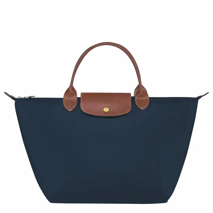 Women Le Pliage Original M Handbag Navy Longchamp Handbags