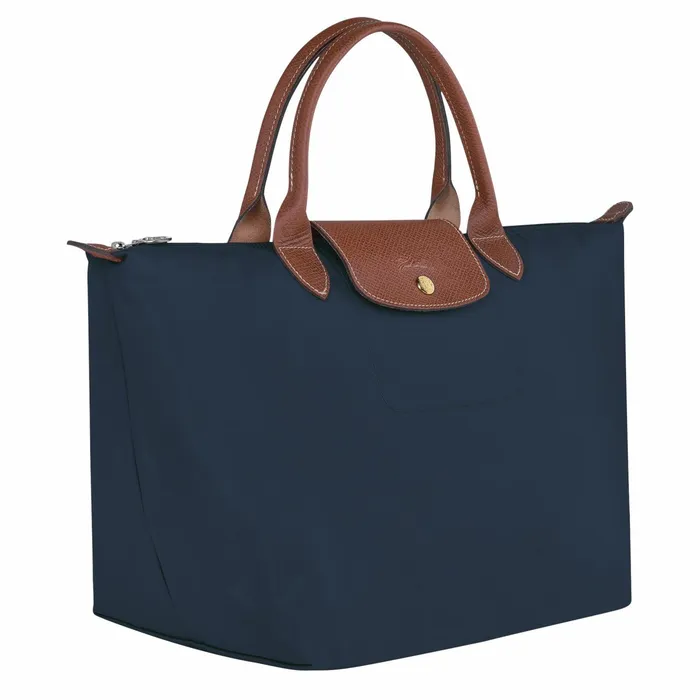 Women Le Pliage Original M Handbag Navy Longchamp Handbags