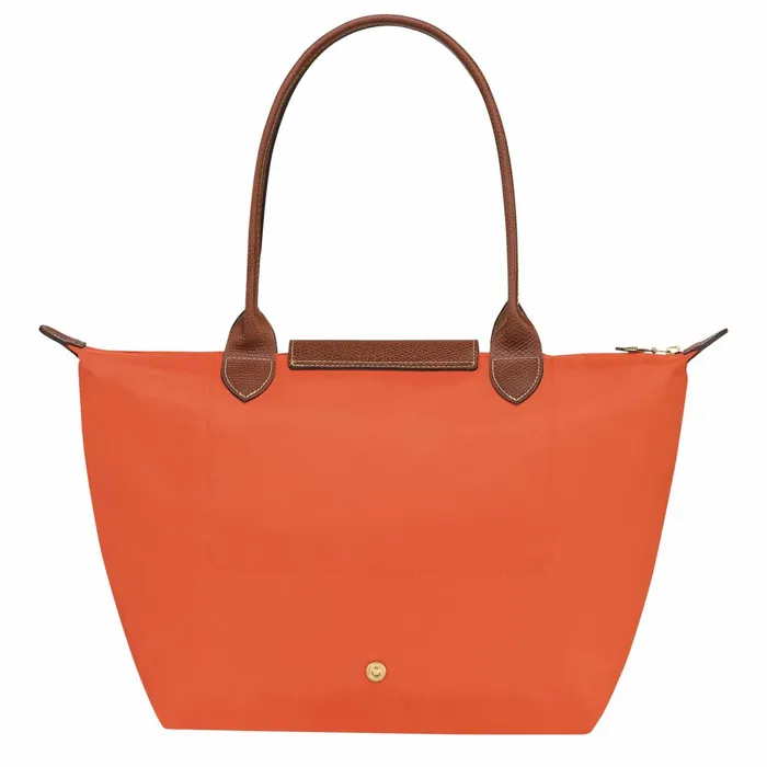 Women Le Pliage Original M Tote Bag Orange Longchamp Shoulder Bags