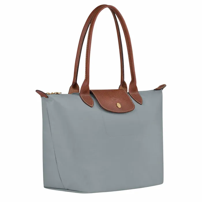 Women Le Pliage Original M Tote Bag Steel Longchamp Shoulder Bags
