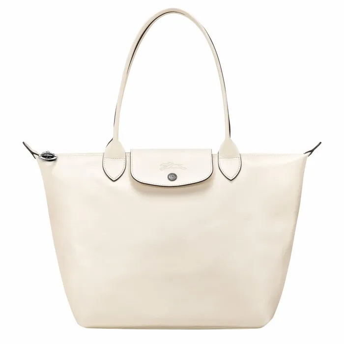 Women Le Pliage Xtra M Tote Bag Ecru Longchamp Shoulder Bags