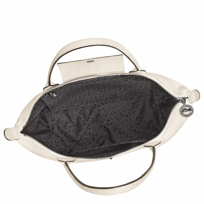 Women Le Pliage Xtra M Tote Bag Ecru Longchamp Shoulder Bags
