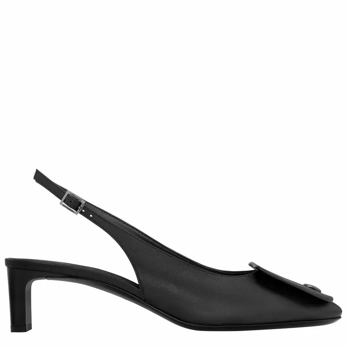 Women Le Pliage Xtra Slingback Pumps Black Longchamp Sandals