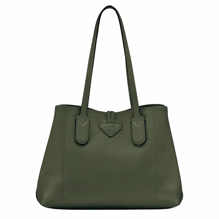 Women Le Roseau Essential M Tote Bag Khaki Longchamp Shoulder Bags