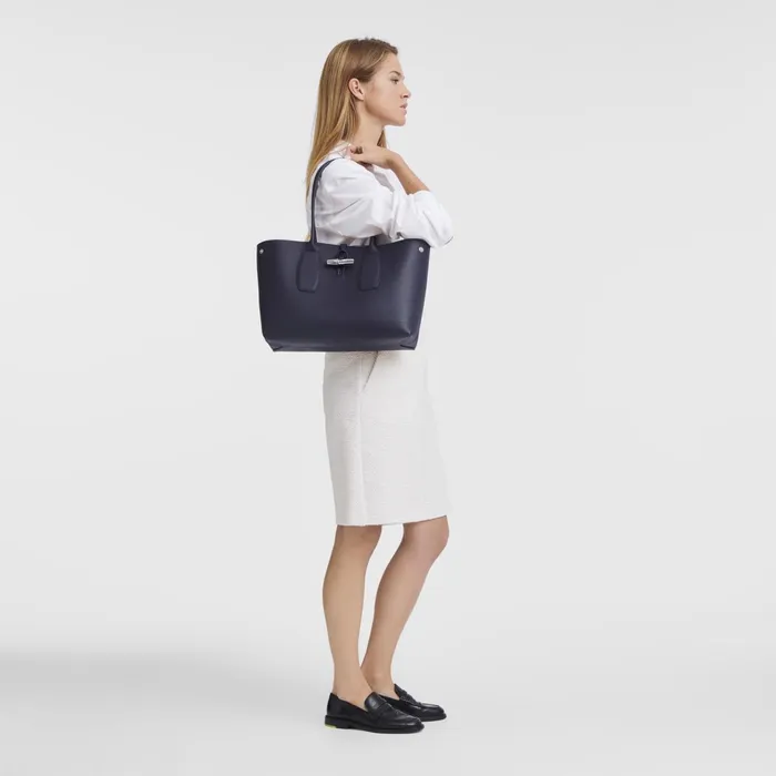 Women Le Roseau L Tote Bag Bilberry Longchamp Shoulder Bags