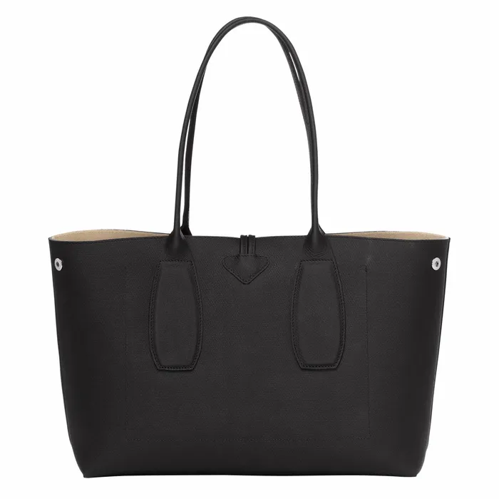 Women Le Roseau L Tote Bag Black Longchamp Shoulder Bags