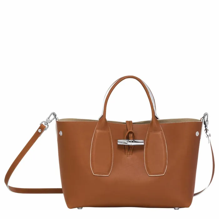 Women Le Roseau M Handbag Cognac Longchamp Handbags
