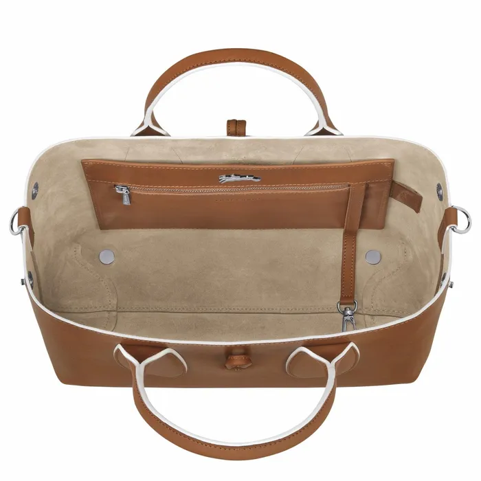 Women Le Roseau M Handbag Cognac Longchamp Handbags
