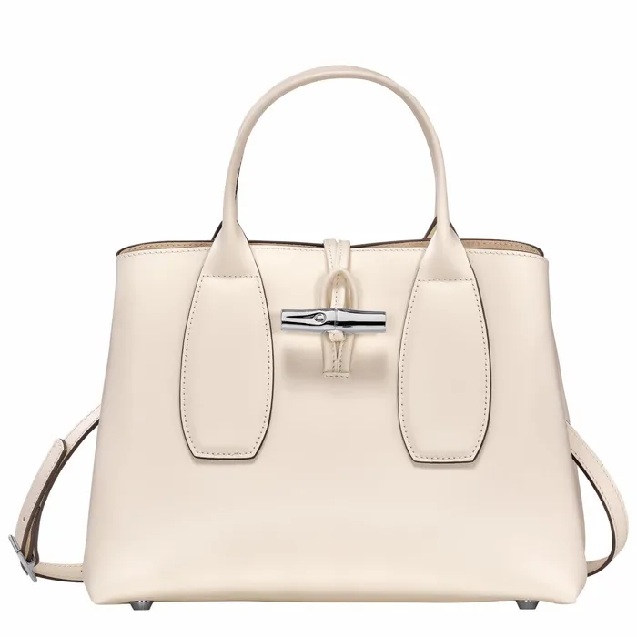 Women Le Roseau M Handbag Ecru Longchamp Handbags
