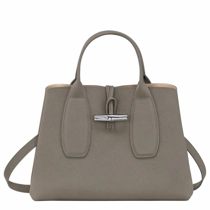 Women Le Roseau M Handbag Turtledove Longchamp Handbags