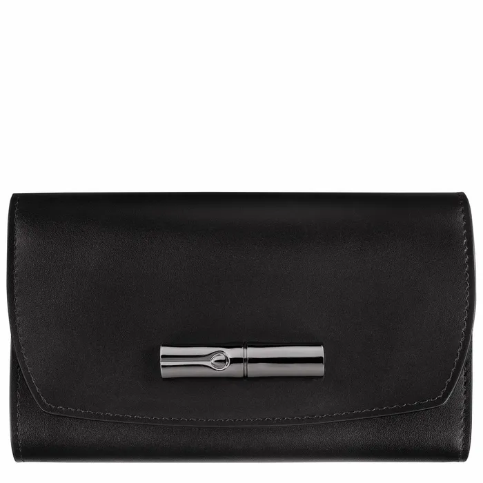 Women Le Roseau Wallet Black Longchamp Wallets