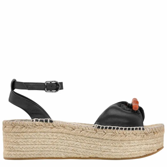 Women Le Roseau Wedge Espadrilles Black Longchamp Sandals