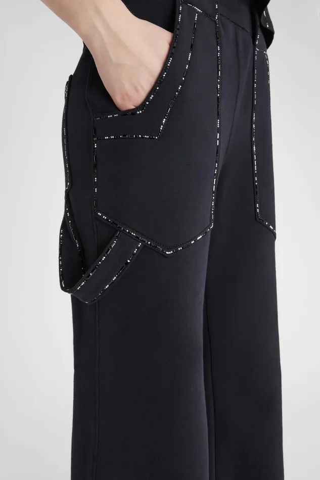 Women Life Homewear Ermanno Scervino Bootcut Trousers With Microcrystals
