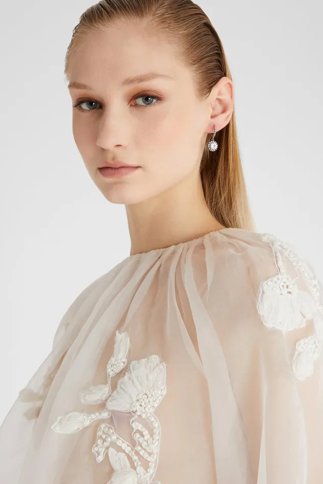 Women Life Homewear Ermanno Scervino Round Crystal Drop Earrings 8211 Ermanno Scervino