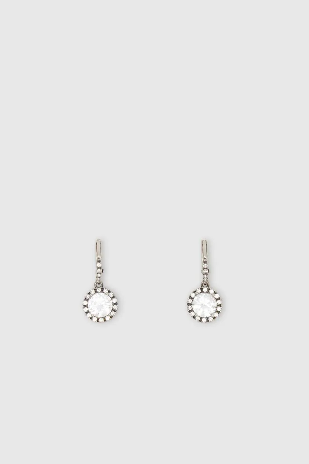 Women Life Homewear Ermanno Scervino Round Crystal Drop Earrings 8211 Ermanno Scervino