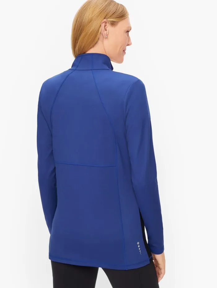 Women Long and 34 Sleeve Talbots On The Move Jacket Indigo Blue