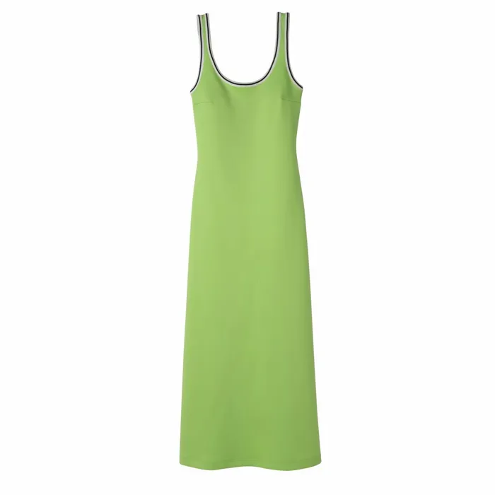 Women Long Dress Green Light Longchamp Dresses and Skirts